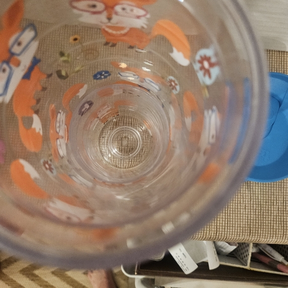 Tervis Tumbler 24 Oz Blue Lid Foxes Glasses Spring Flowers All Over Print - Picture 4 of 7